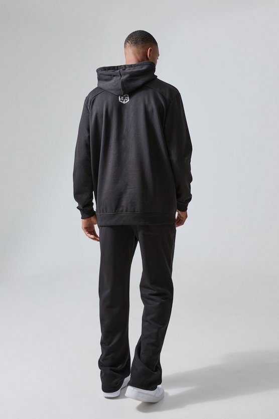 Man Active Oversize Trainingsanzug mit Print und Kapuze