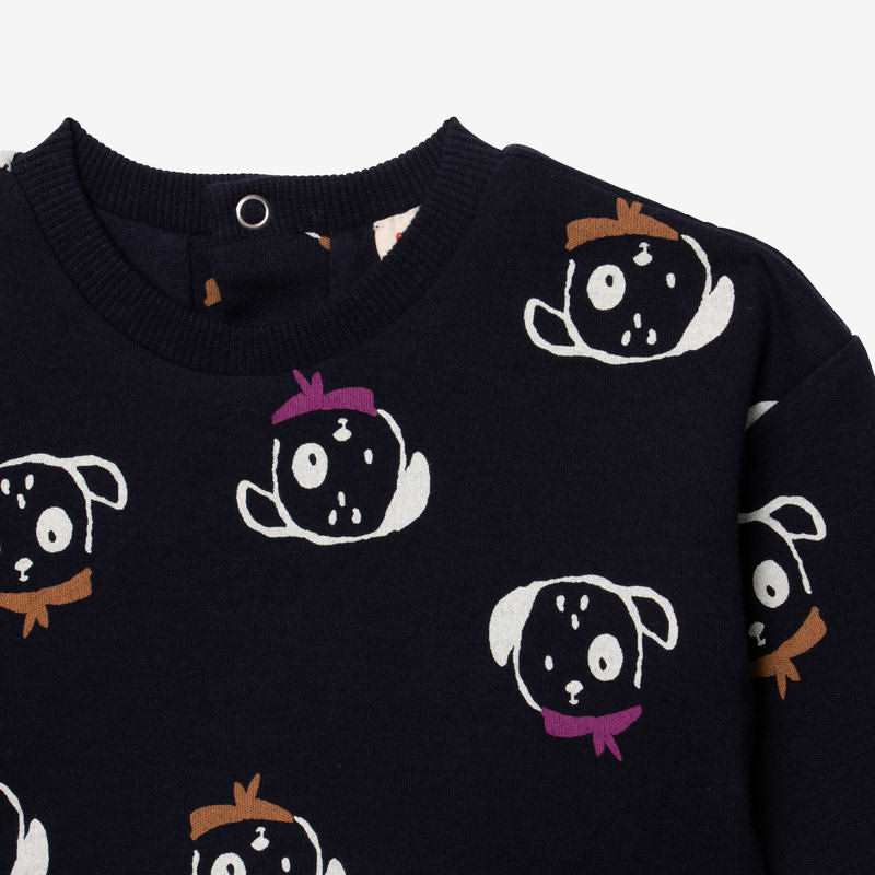 Sweat bébé garçon chiens bleu Catimini