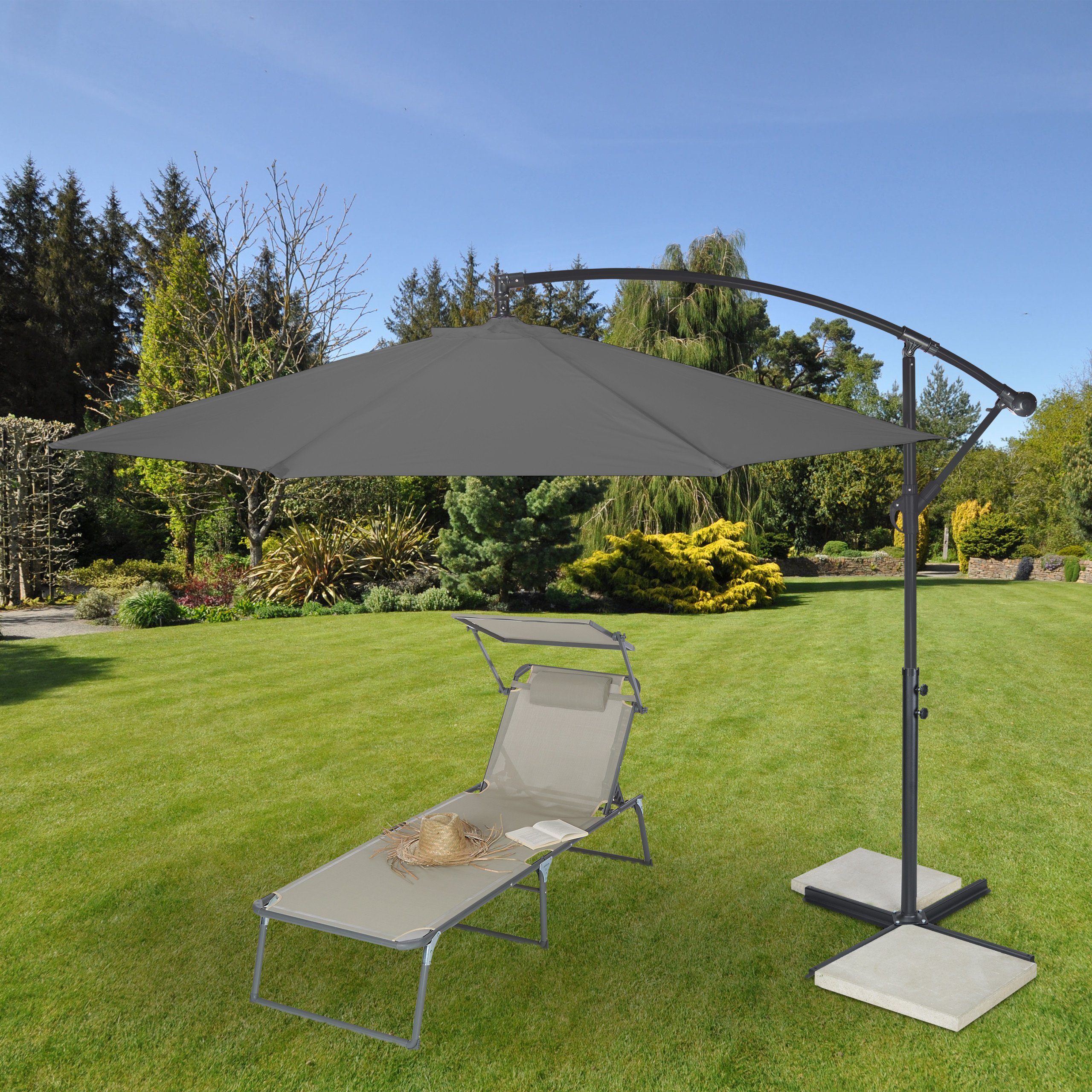 relaxdays Ampelschirm Ampelschirm D: 300 cm