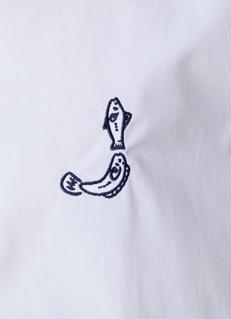 Camisa Jacquemus de corte regular com logo e estampa nas costas.