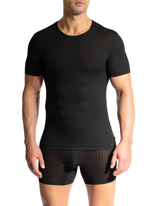 Olaf Benz, T-Shirt, RED2403, Mikrofaser-Stretch, schwarz