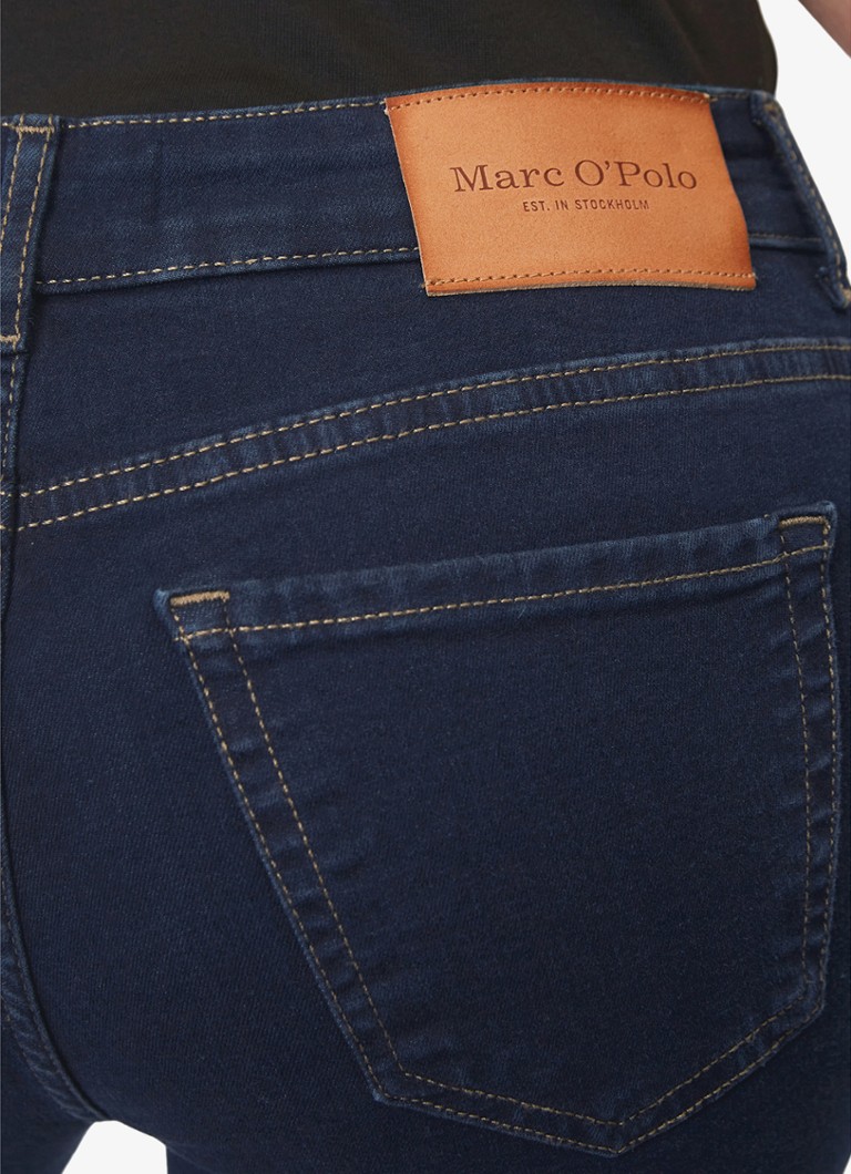 Marc O'Polo Mid waist slim fit jeans with dark wash