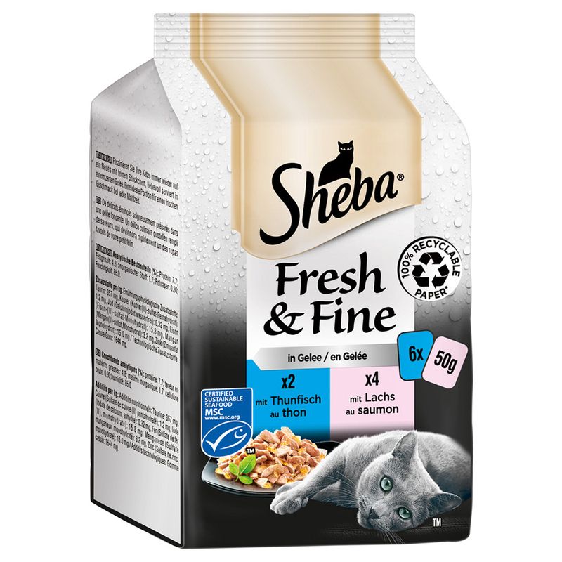 Sparpaket Sheba Fresh & Fine 12 x 50 g zu TOP-Preisen | bitiba %