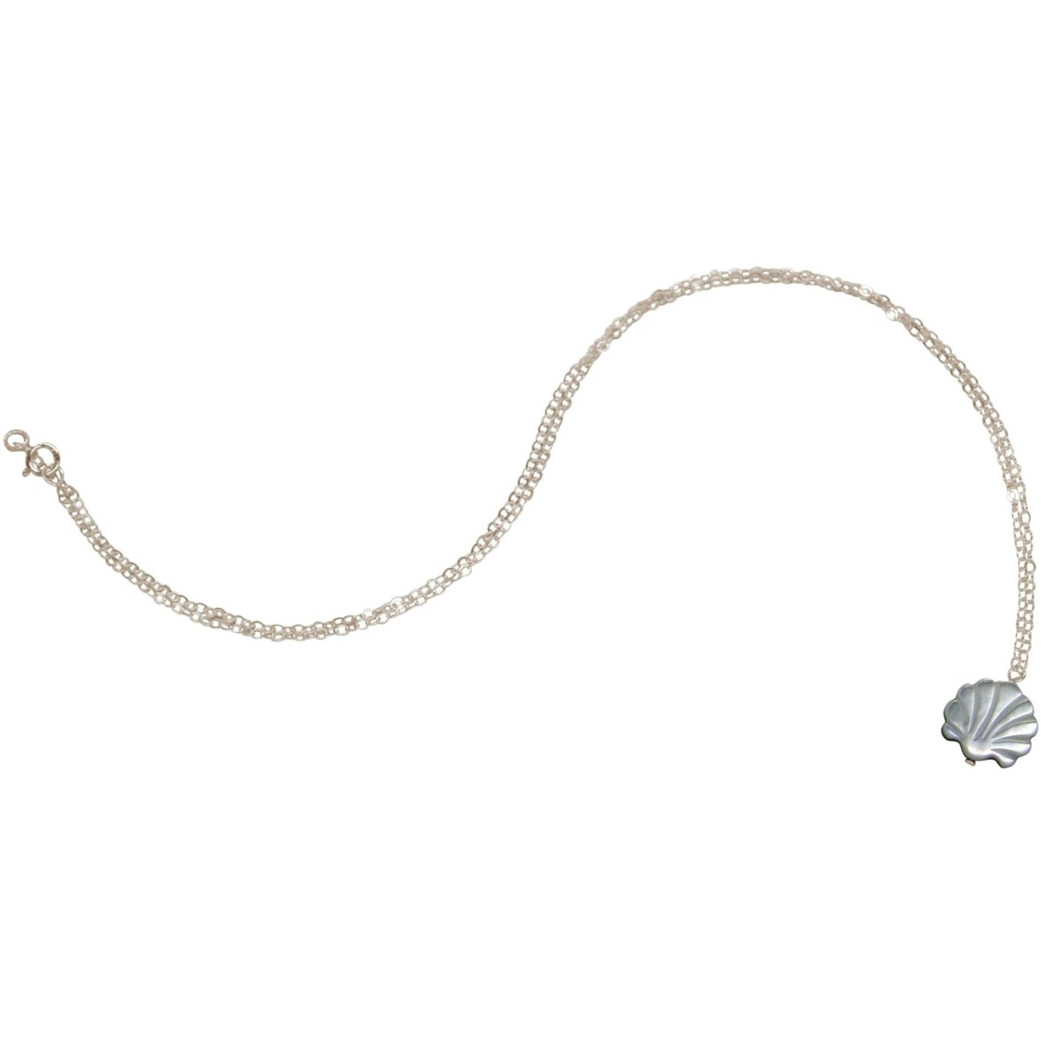 Kette mit Anhänger 'Perlmutt Muschel'