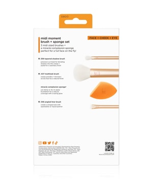 Real Techniques Midi Moment Brush + Sponge Set Pinselset-1 Stk