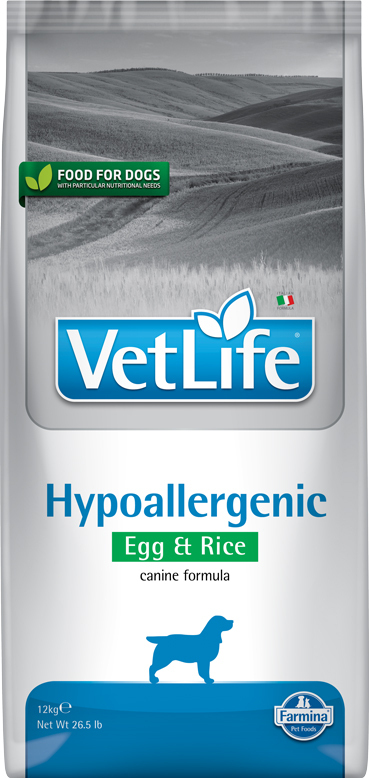 VetLife Hypoallergenes Hundefutter VetLife Farmina Hypoallergenic Ei & Reis