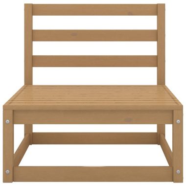 vidaXL Loungesofa Outdoor-Sofa 4-Sitzer Honigbraun Massivholz Kiefer, 1 Teile