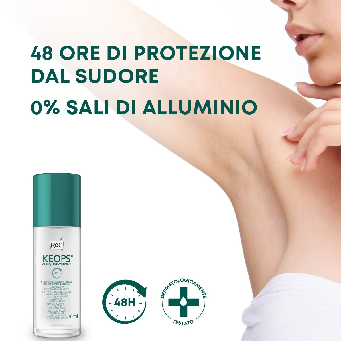 Deodorant roll-on Keops 48h 0% săruri de aluminiu