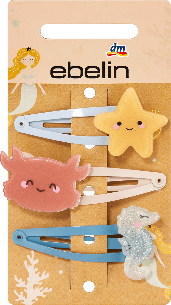 Haarclips Meerestiere, 3 St