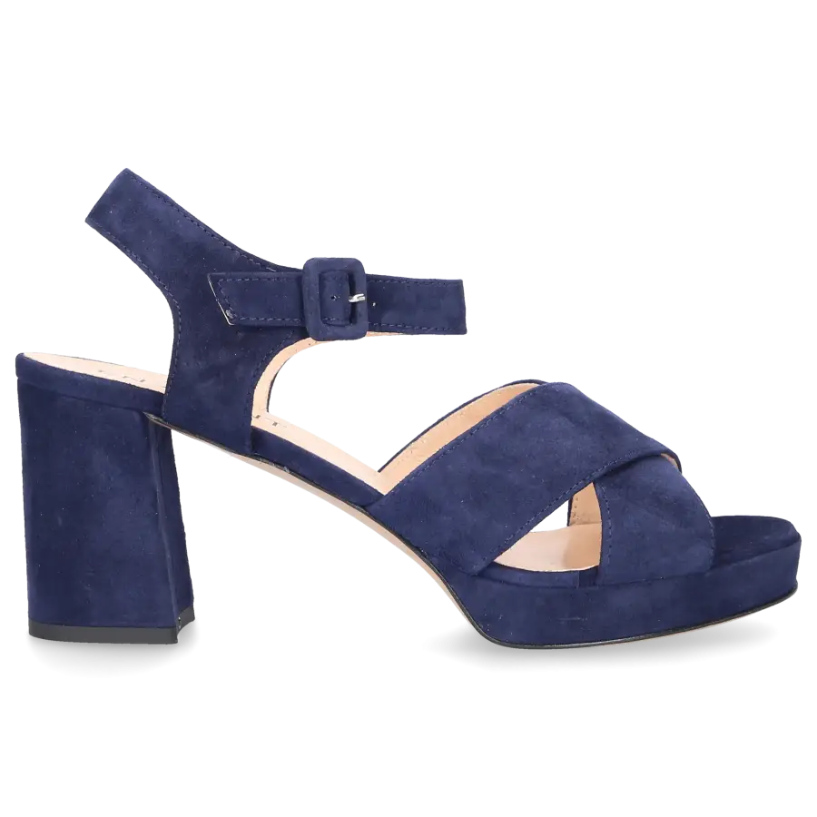 EN AVANT - Sandalen LUXE Veloursleder - blau