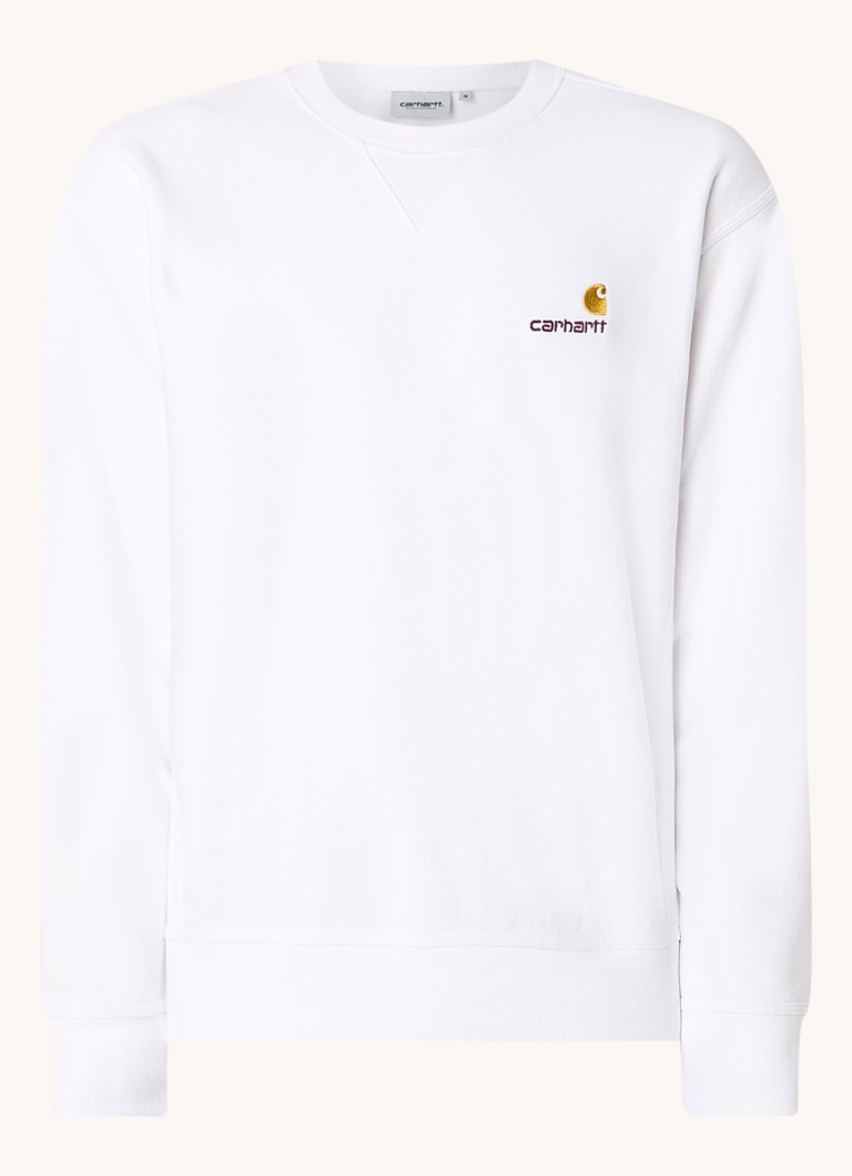 Pulover Carhartt WIP cu logo brodat american
