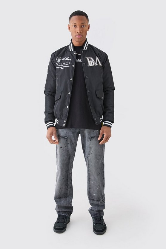Lockere Jeans mit Acid-Waschung