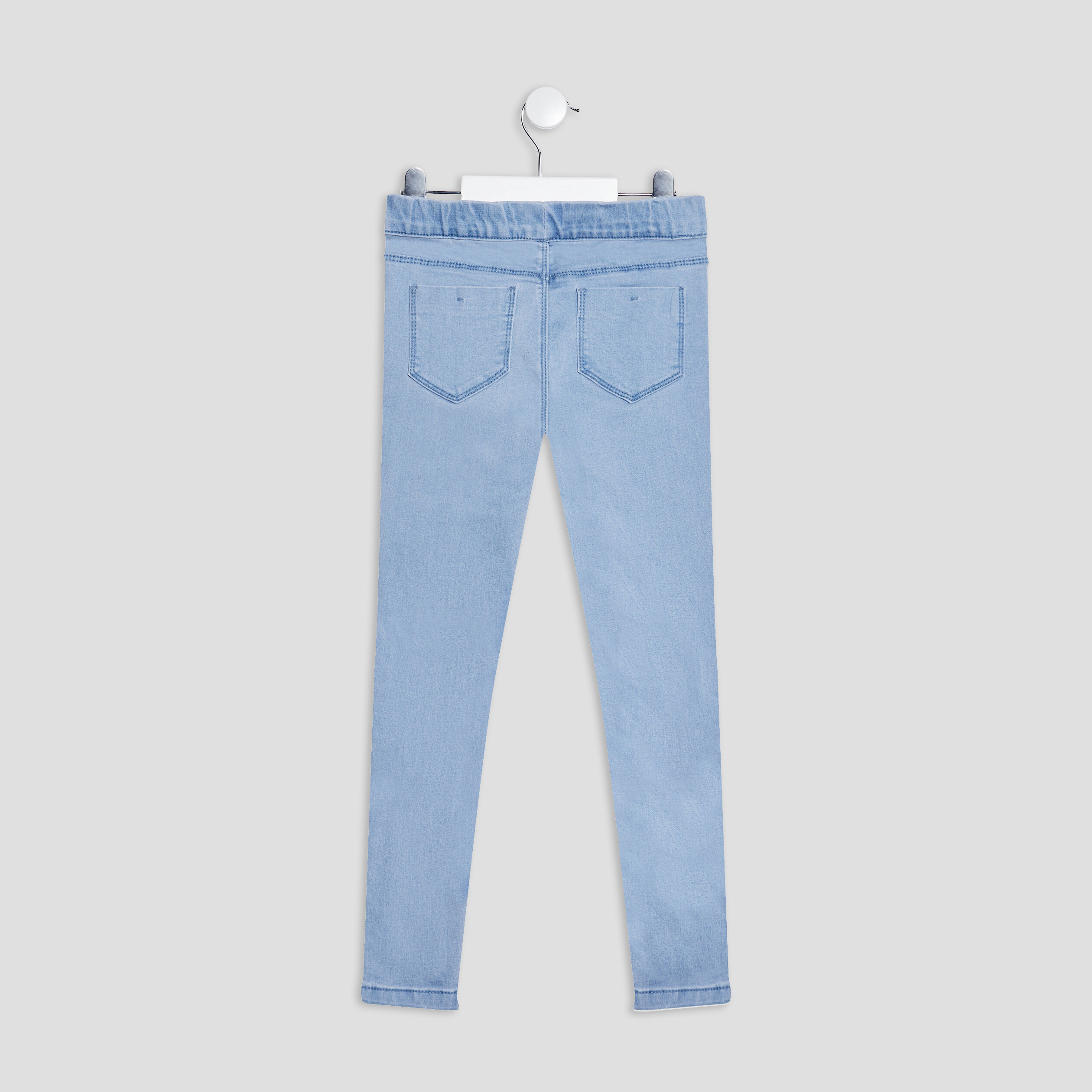 Jegging stretch 2 poches denim triple stone fille | La Halle