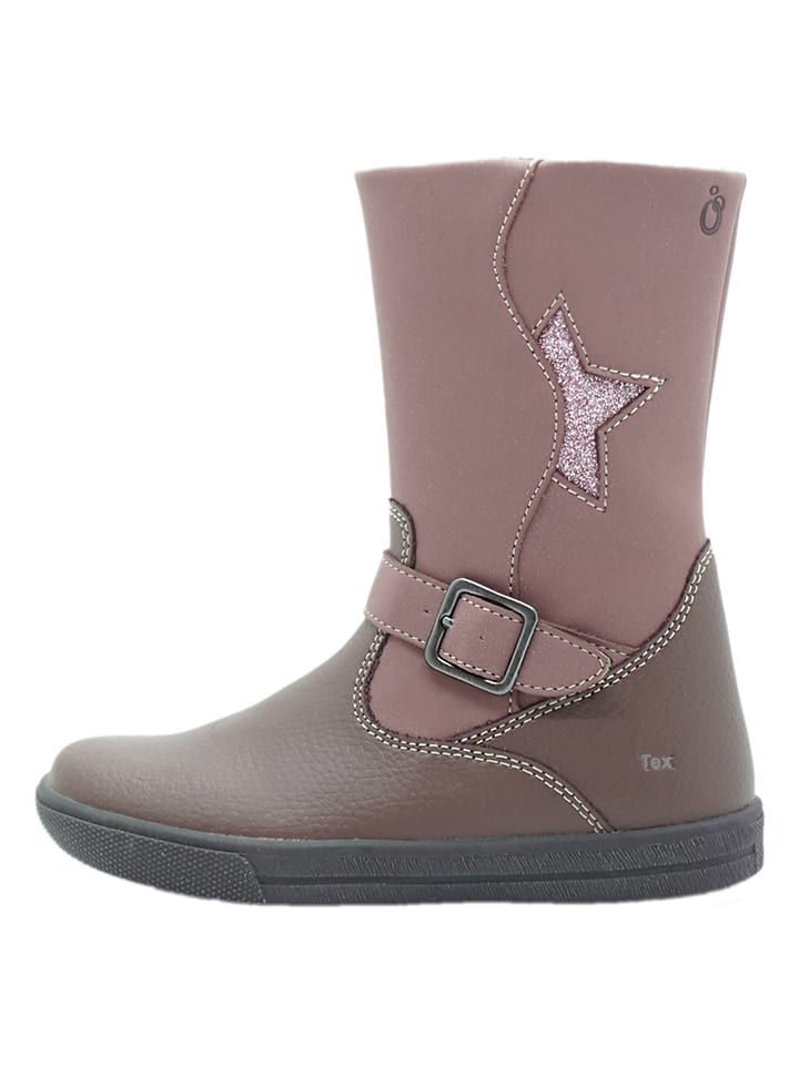 lamino Leder-Boots in Mauve günstig kaufen