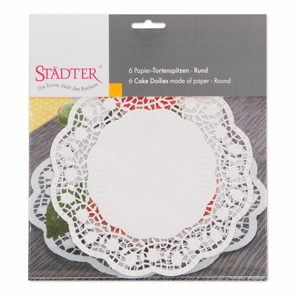 STÄDTER Tortenwerkzeug Tortenspitze Rund 6er Set Ø 20 cm, (6-tlg)