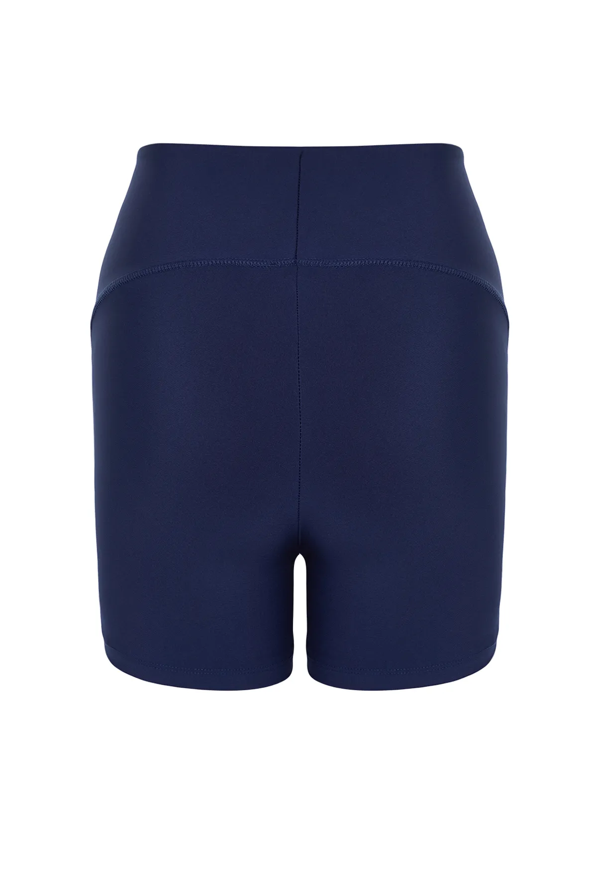 Trendyol Collection  Marineblaue Restorer-Strick-Sportshorts/kurze Leggings TWOSS21SR0545