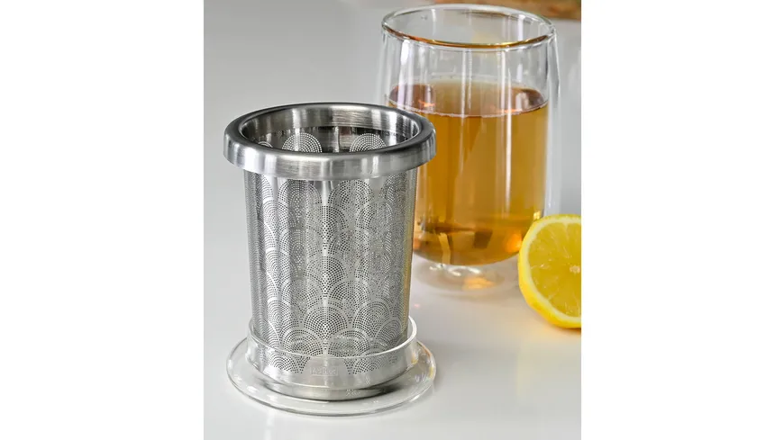 AdHoc Teeglas mit Teefilter FUSION GLASS 0,4 l