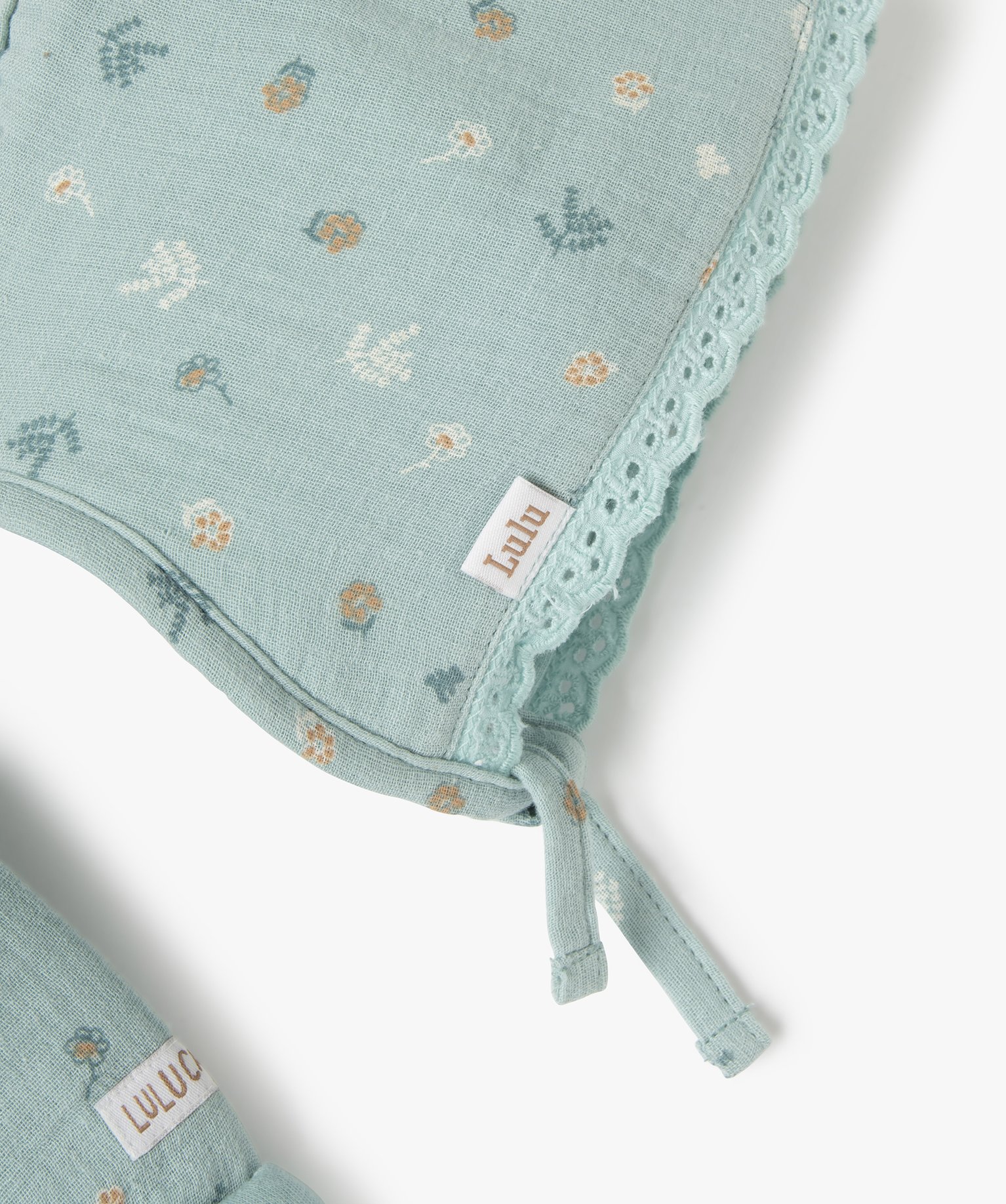 Ensemble bébé 2 pièces : combinaison et bonnet imprimés ... vert | GEMO