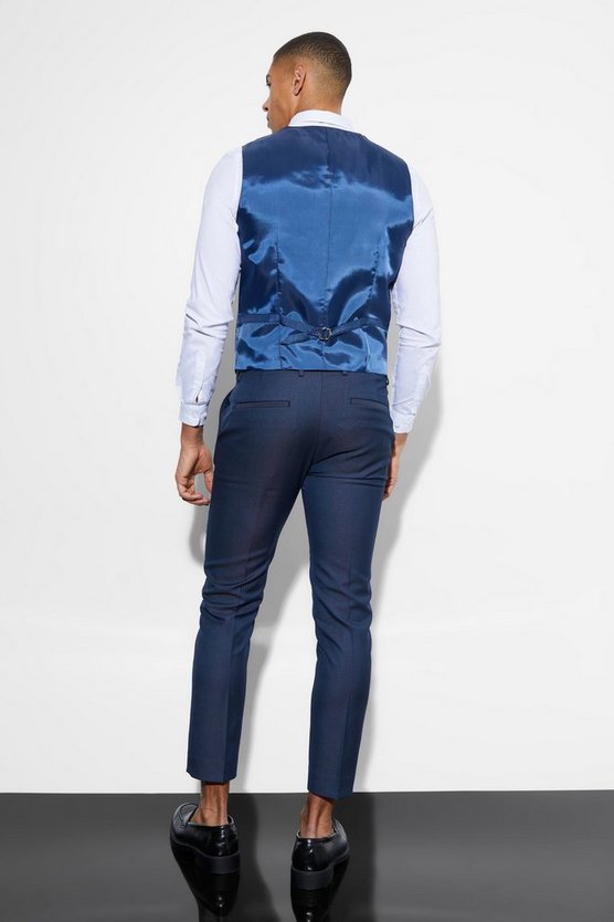 Zweireihige Slim-Fit Weste