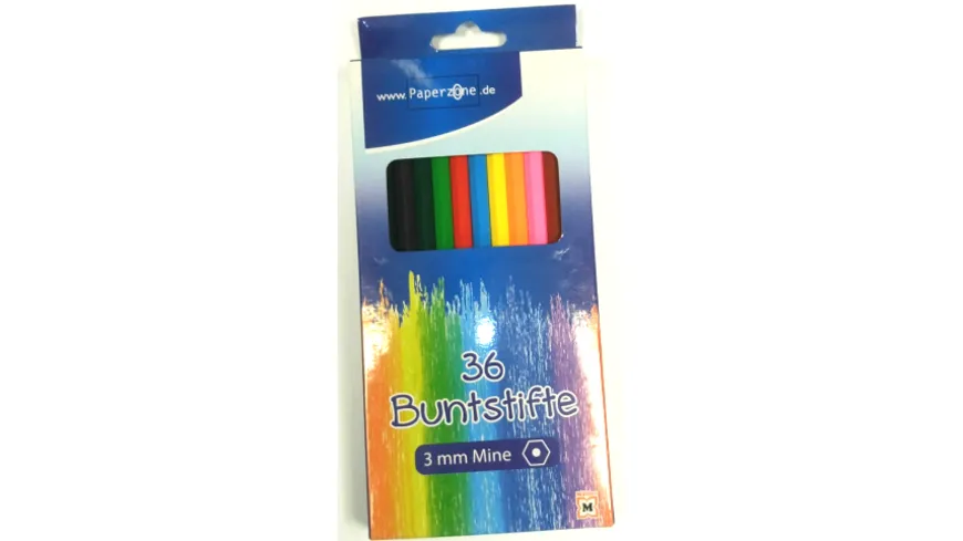 PAPERZONE Buntstifte-Set 36teilig