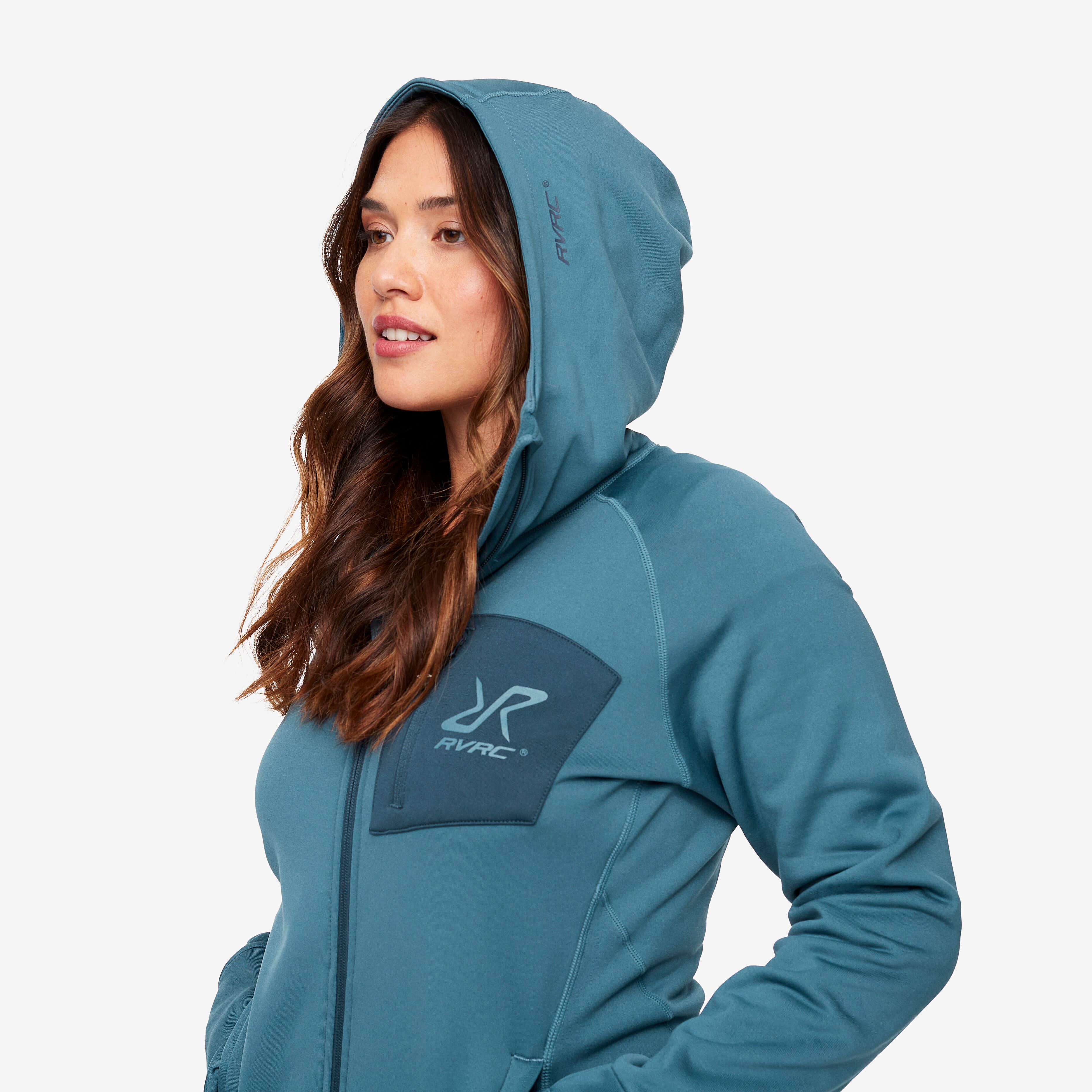 Illusion Hoodie Femme Ocean Teal