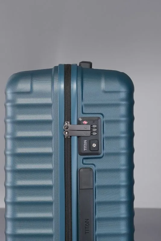Titan LITRON 4-Rollen-Kabinentrolley S - Petrol