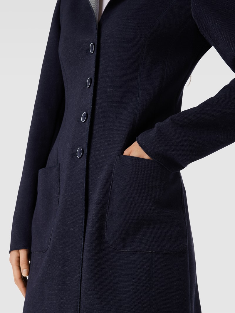 Blazer mit Stehkragen in marineblau