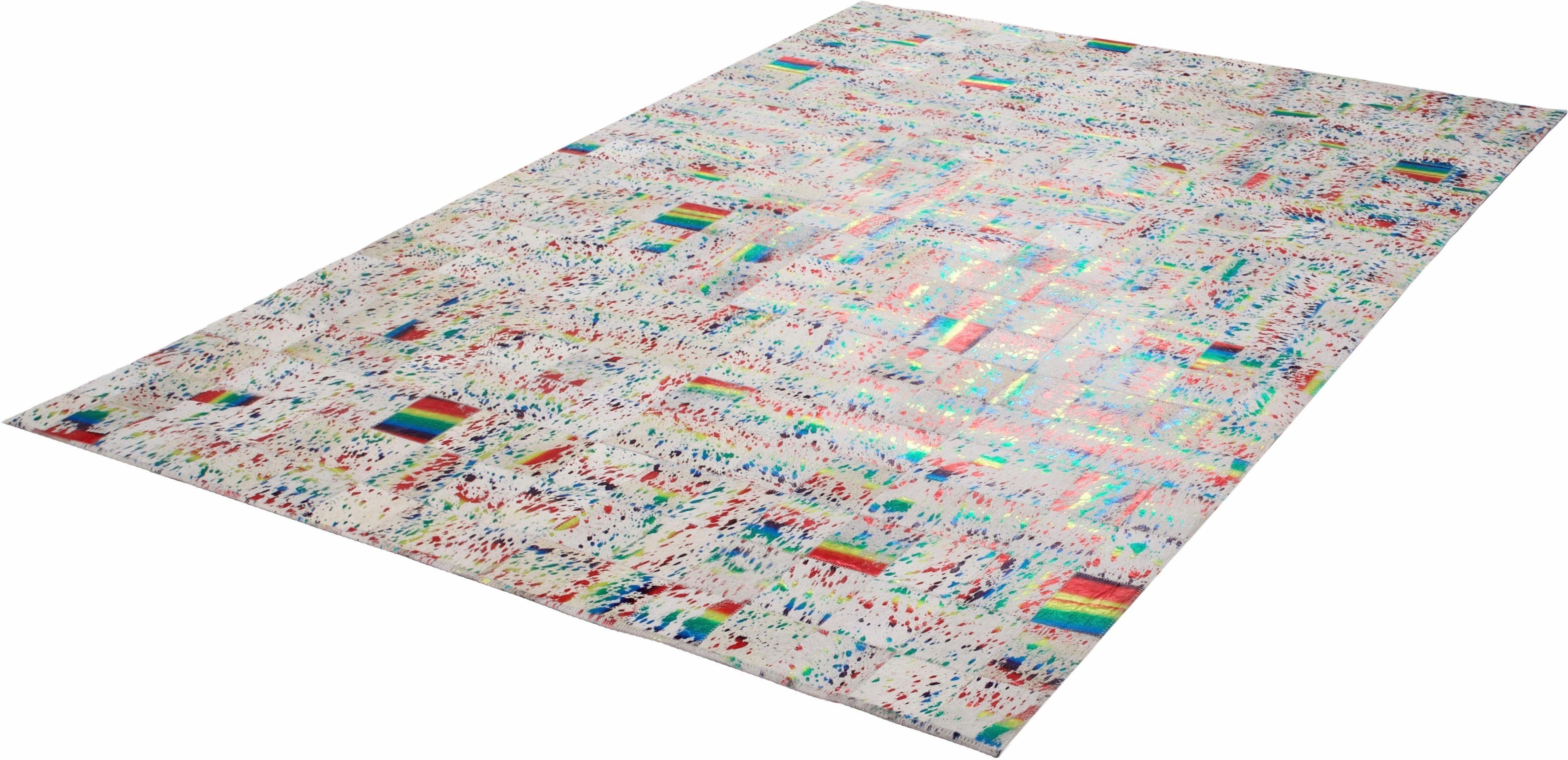 Fellteppich Audra 300, calo-deluxe, rechteckig, Höhe: 8 mm, echtes Rinderfell, Wohnzimmer