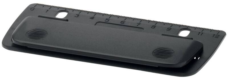 WEDO 2 Löcher Locher Metall 3 Blatt 67801 Schwarz