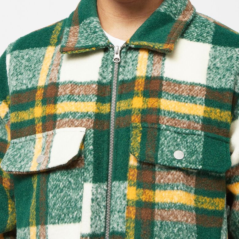 Pleasures Folklore Plaid Work Jacket green