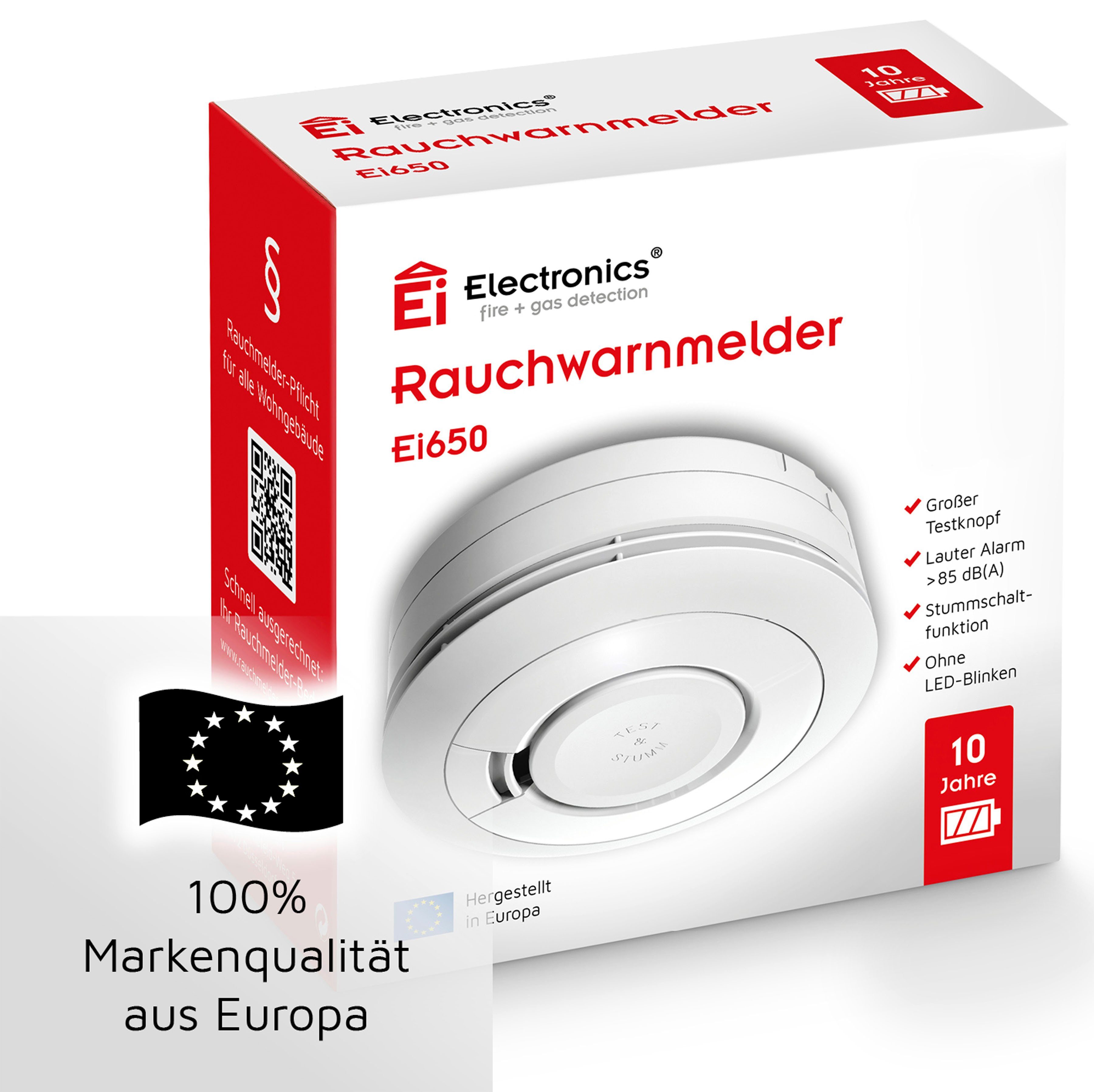 Ei Electronics Ei650 Rauchmelder (mit 10-Jahres-Batterie)
