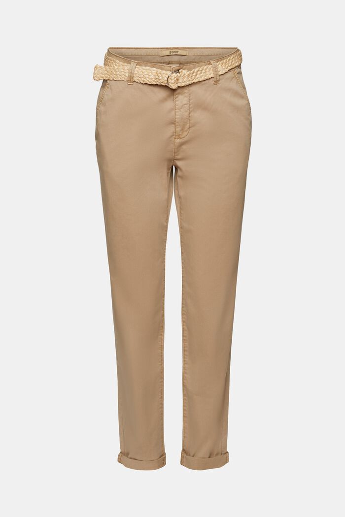 Chinohose mit Gürtel