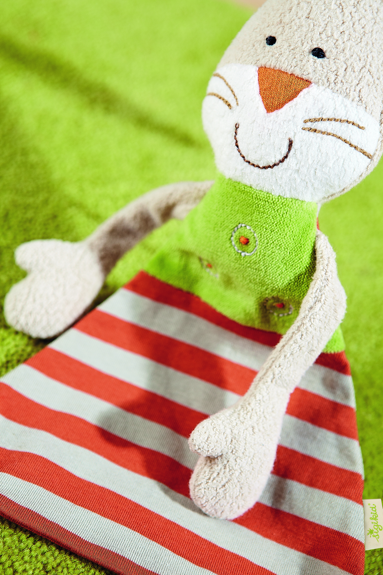 Schnuffeltuch Organic GREEN Hase
