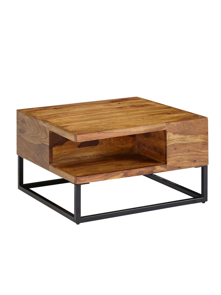 KADIMA DESIGN Couchtisch 60x60x34,5 cm Massivholz / Metall Sofatisch günstig kaufen onesize