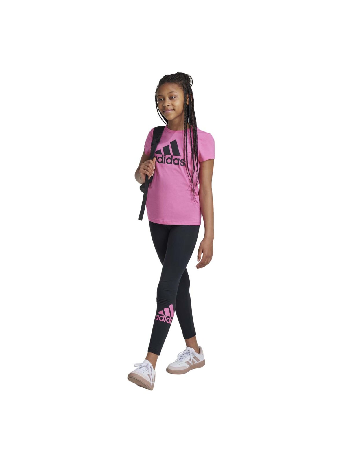 Adidas Essentials T-Shirt Kinder rosa
