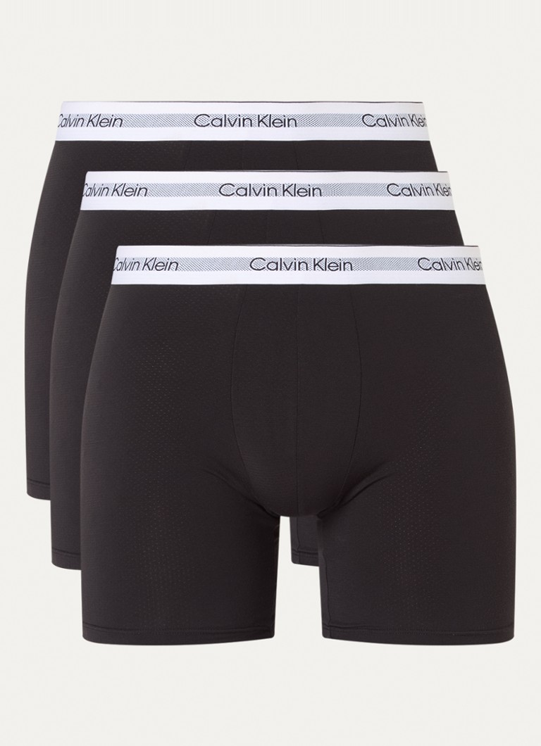 Calvin Klein Modern Air boxer shorts with logo waistband in a 3-pack