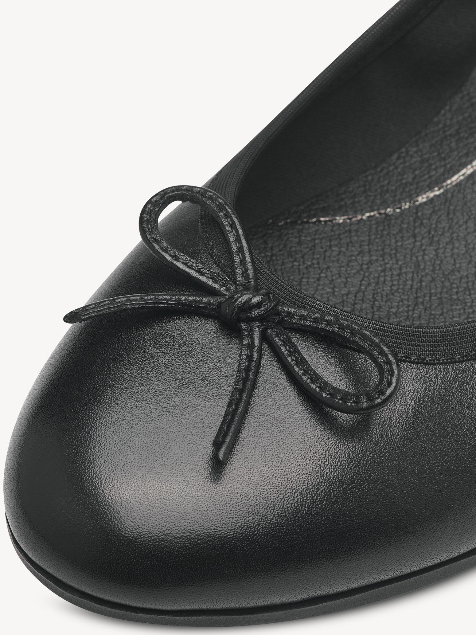 Ballerine en cuir - noir