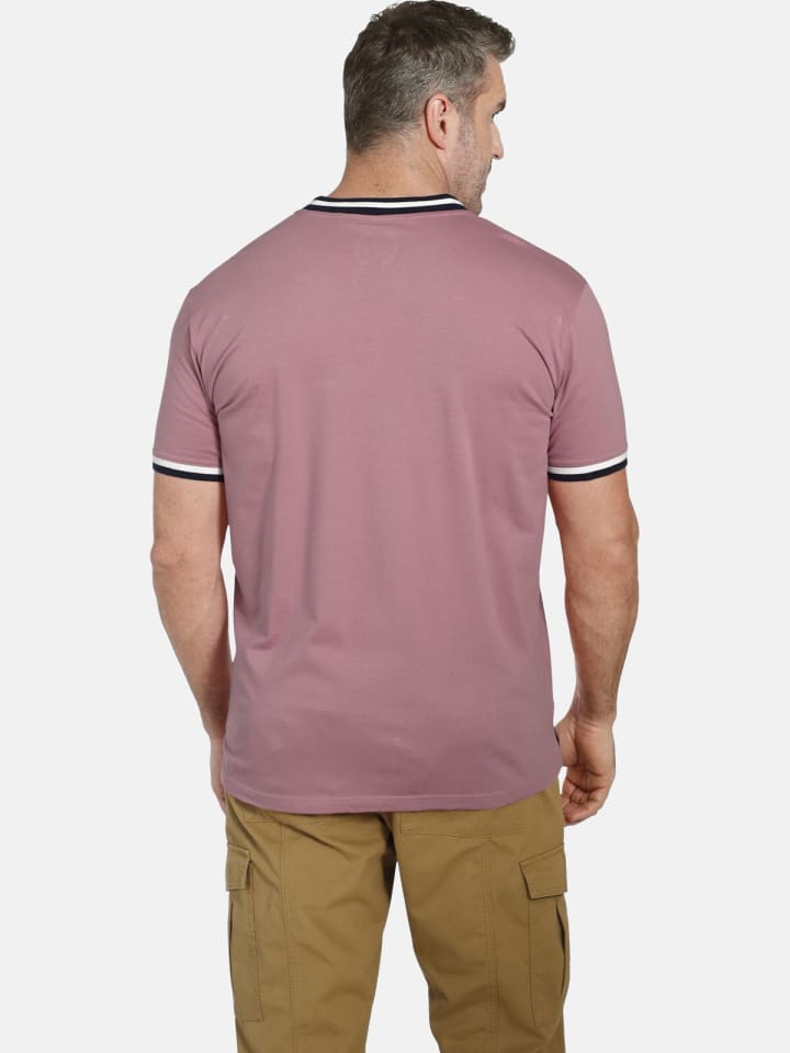 Charles Colby T-Shirt EARL FIGORY in rosa günstig kaufen