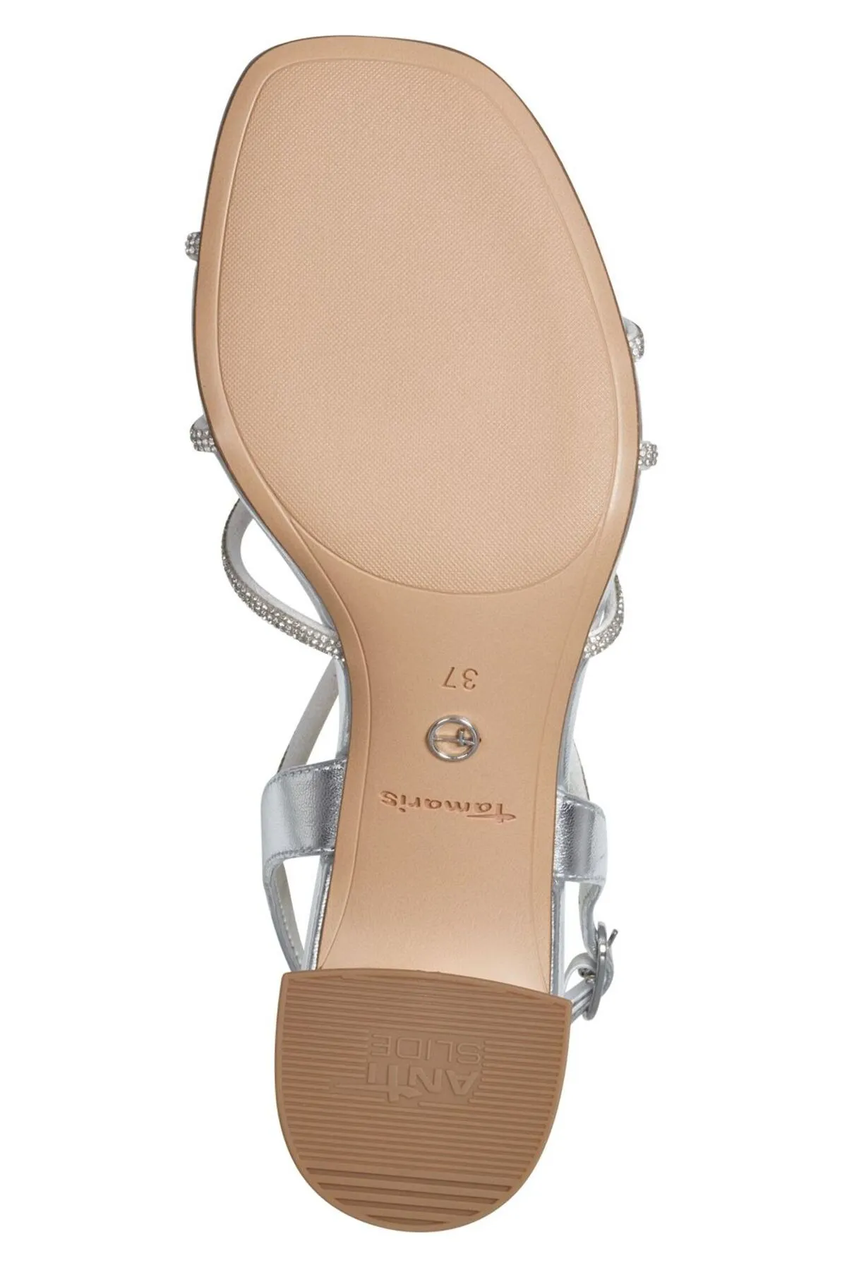 Tamaris  Sandalette - Silberfarben - Blockabsatz