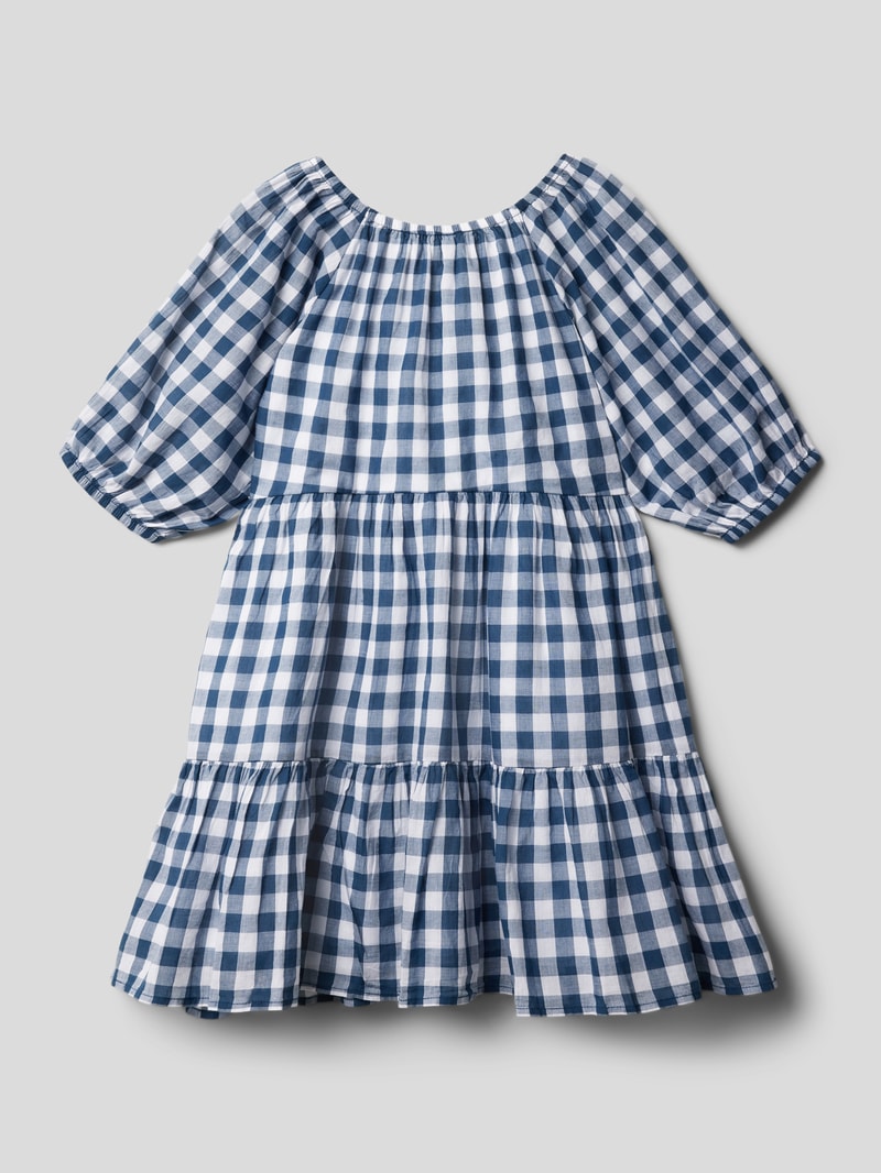 Kleid mit Vichy-Karo Muster 'SORETA' in marineblau
