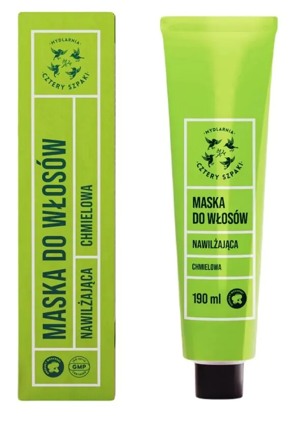 Mydlarnia Cztery Szpaki Chmielowa - Drėkinamoji plaukų kaukė 190 ml