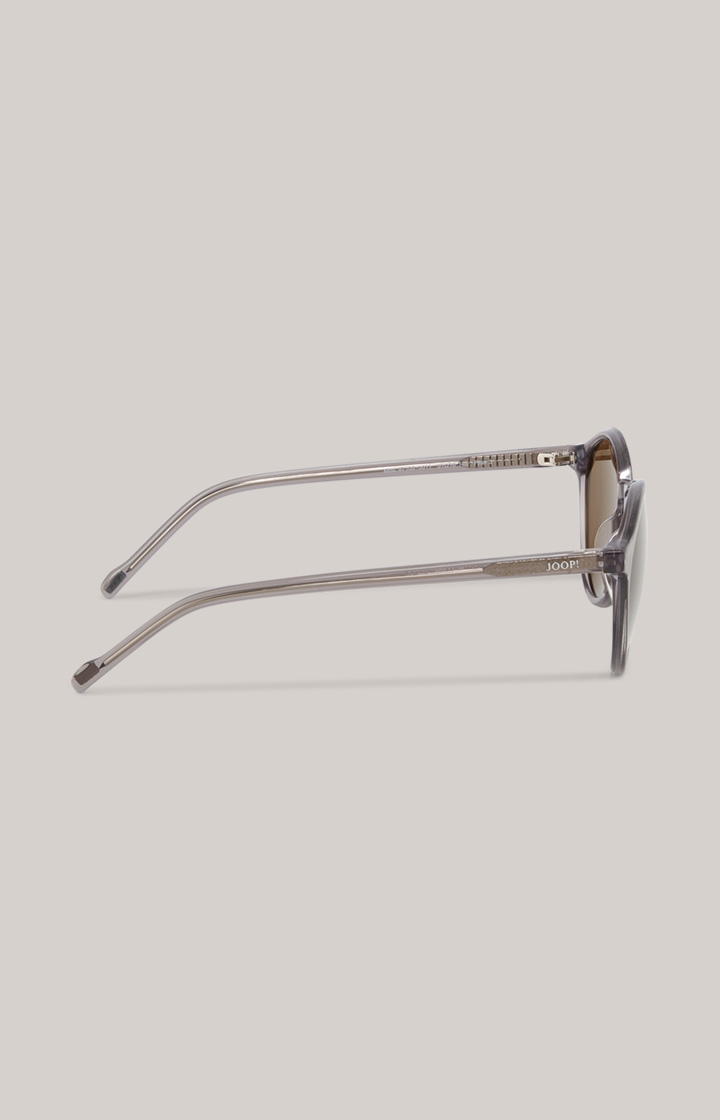 Sonnenbrille in Grau/Braun
