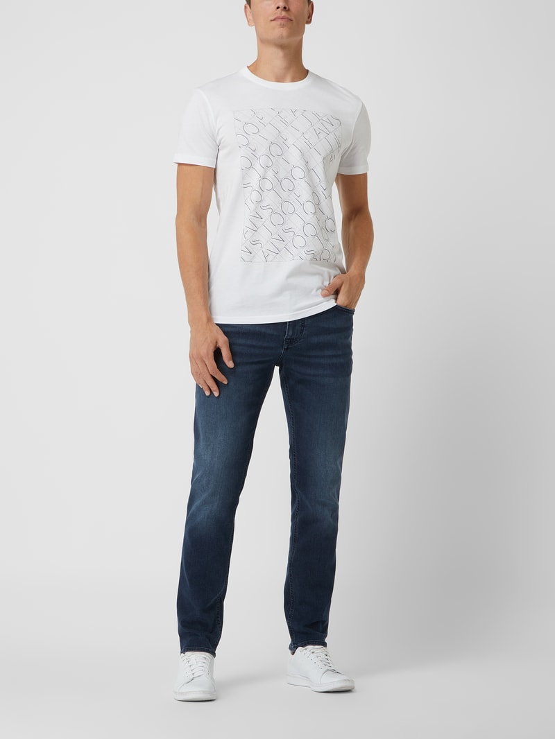 Modern Fit Jeans mit Stretch-Anteil Modell 'Mitch' in rauchblau