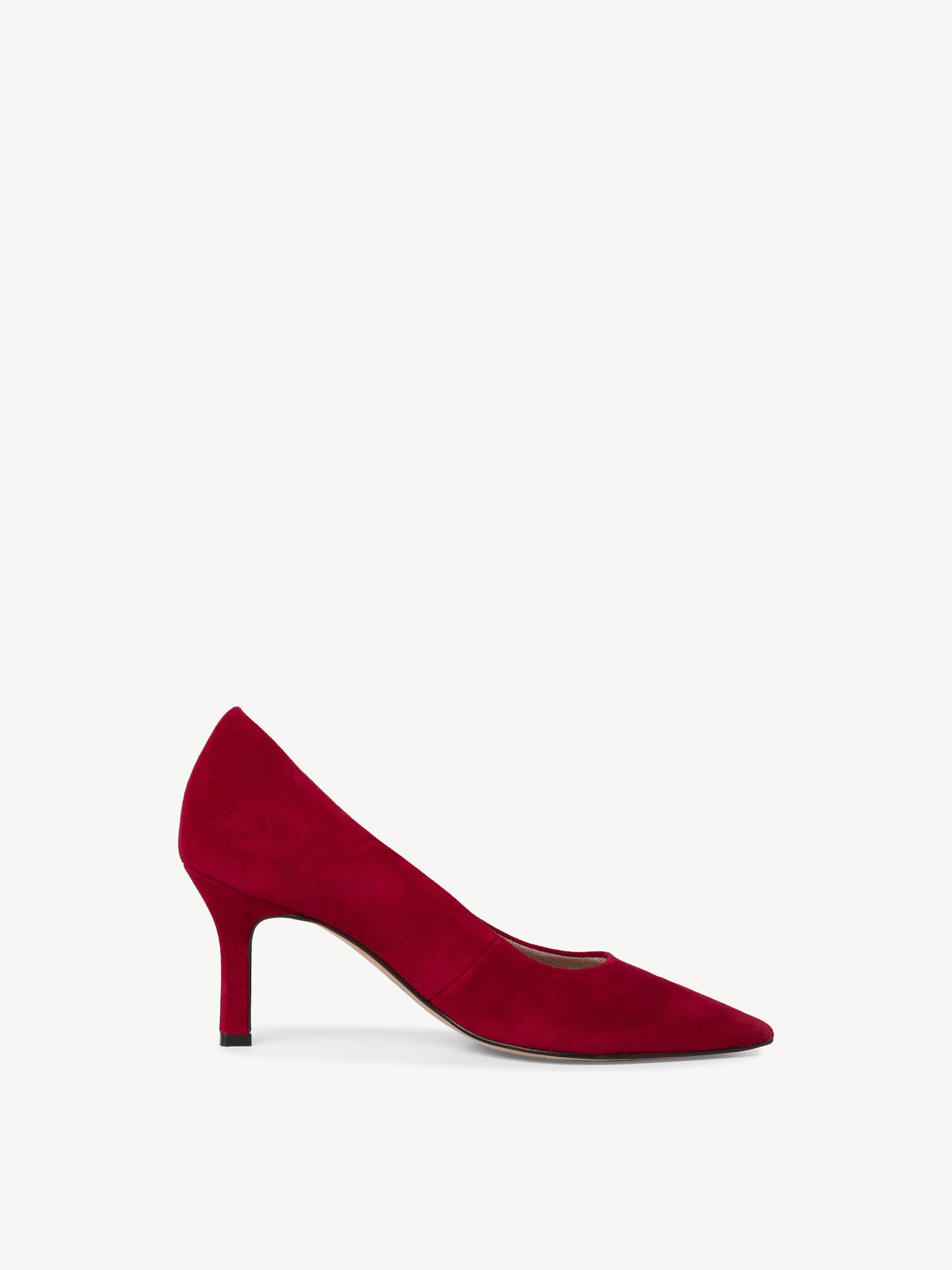 Escarpin en cuir - rouge