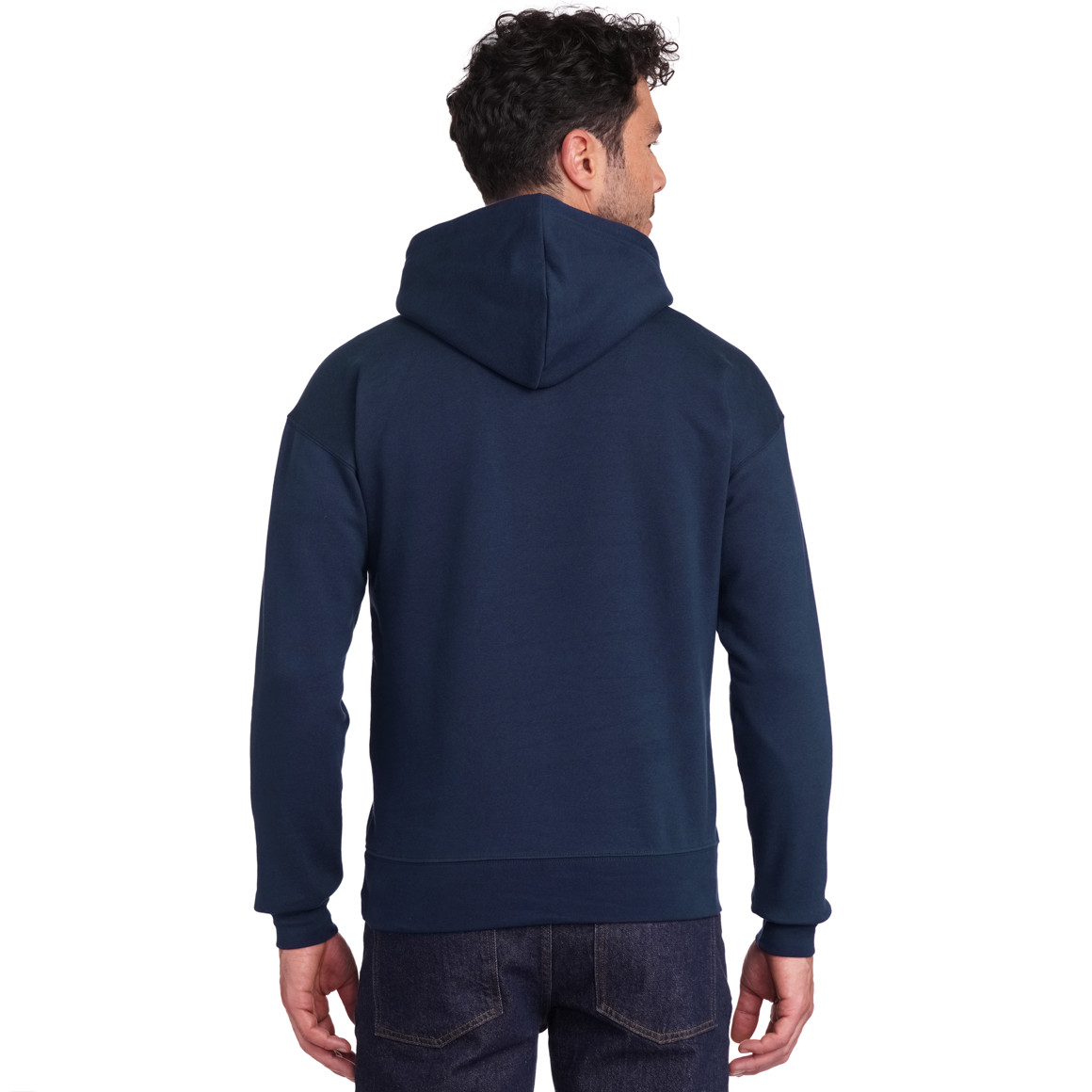 Herren Weihnachtssweatshirt mit Print dunkelblau