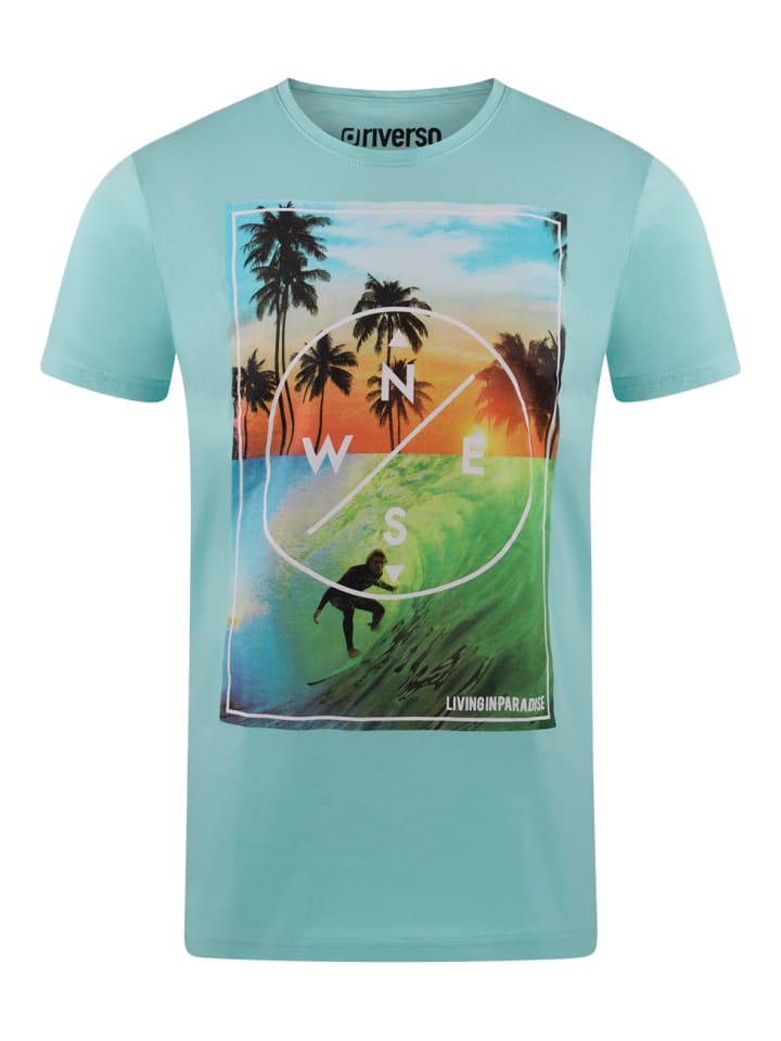 riverso  T-Shirt RIVLukas in Blau günstig kaufen
