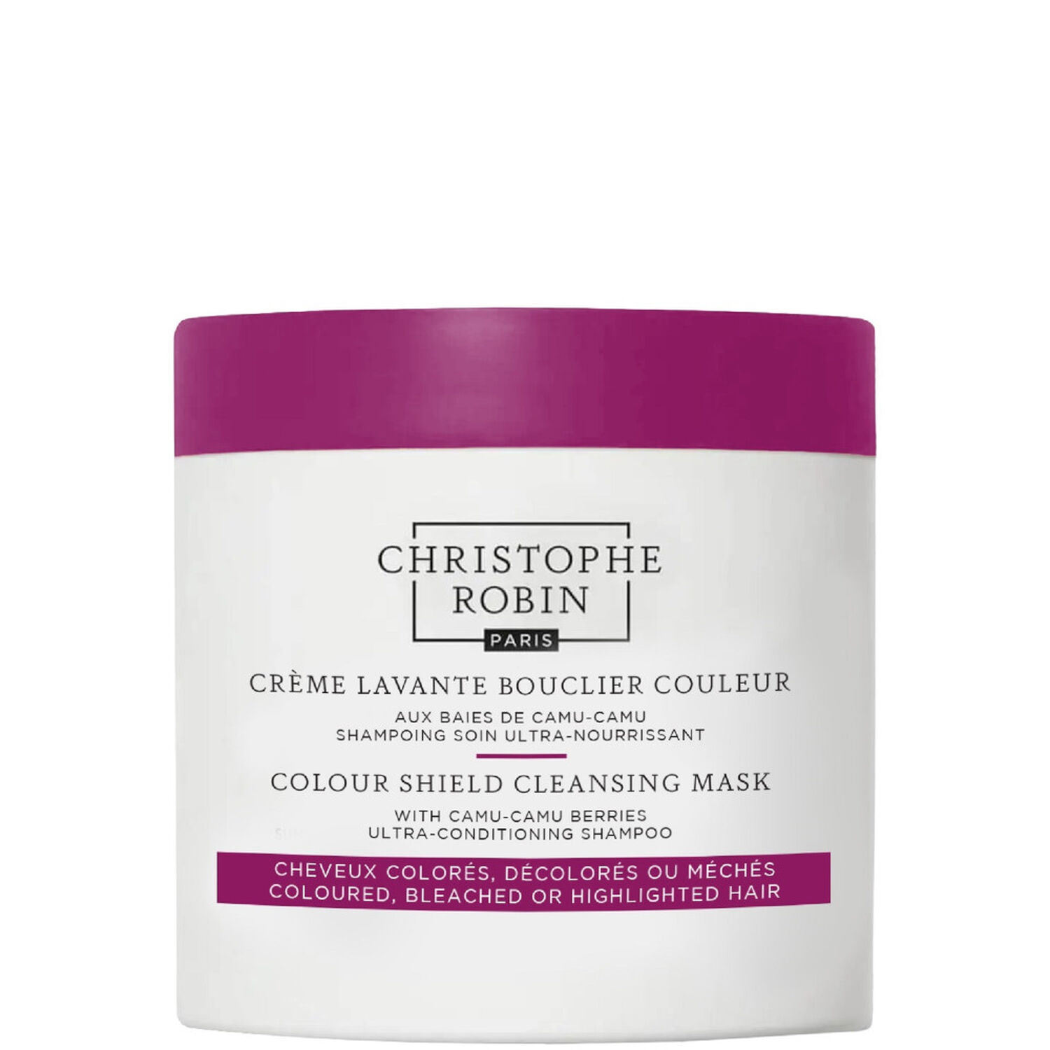 Christophe Robin Crème Lavante Bouclier Couleur Shampooing Soin Ultra-Nourrissant 250 ml