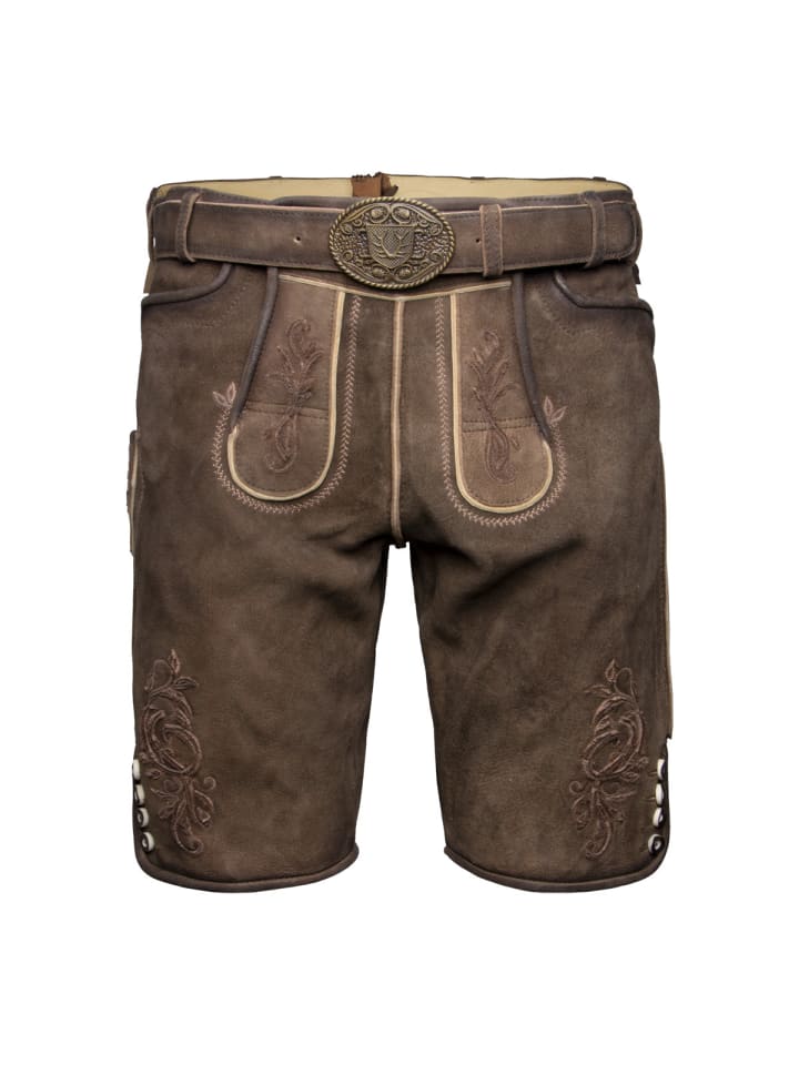 KRÜGER Lederhose Jendrik in braun günstig kaufen