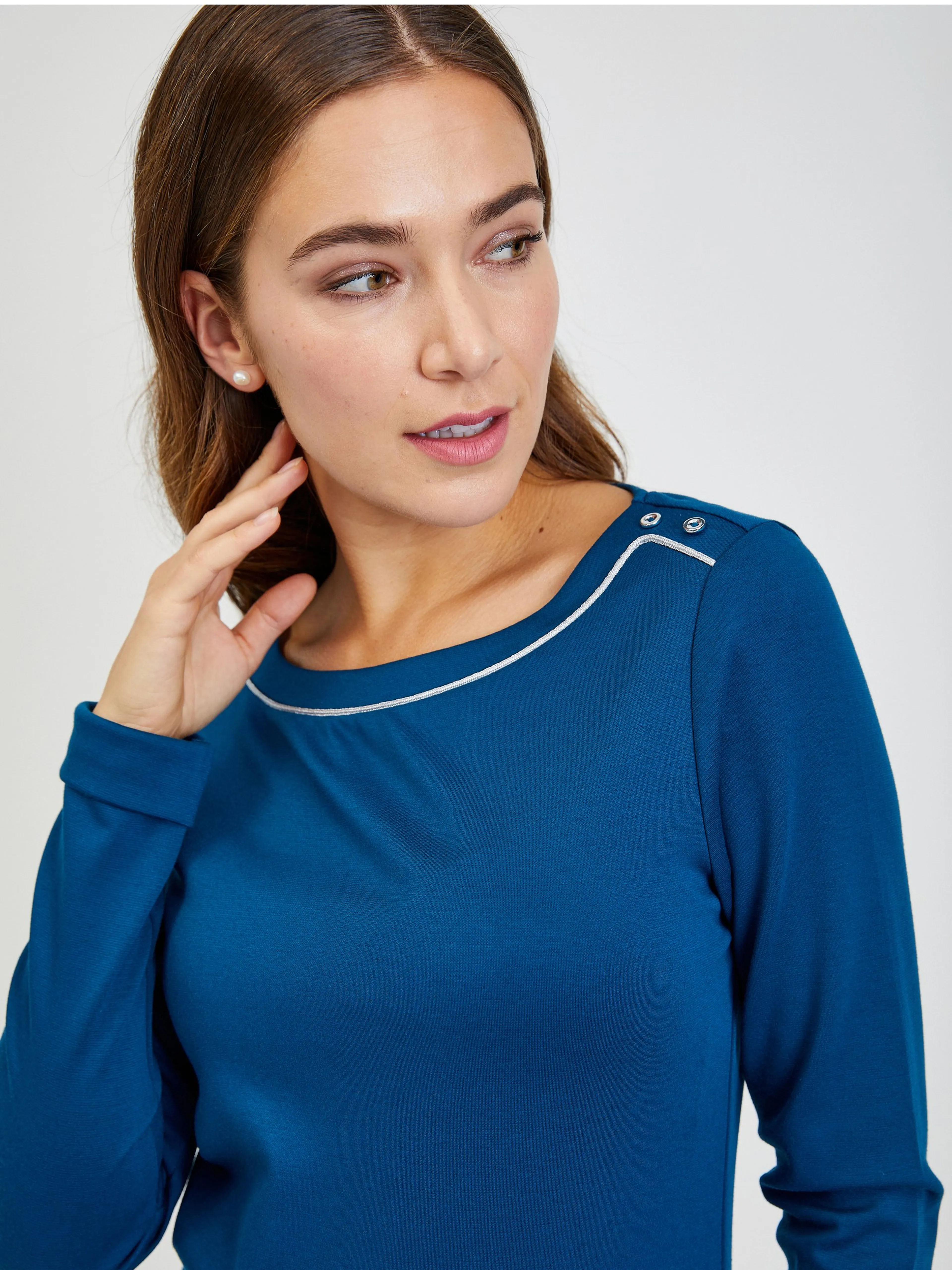 Dunkelblaues Damen T-Shirt ORSAY