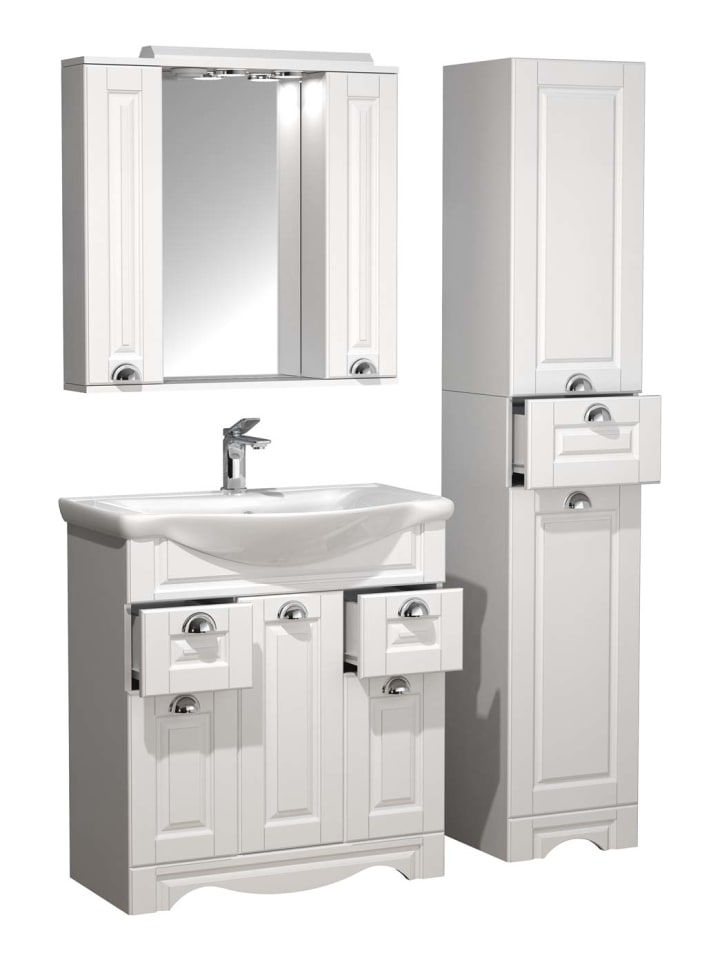 ebuy24 Badmöbelset CasaloXL Weiß 110 x 45 cm günstig kaufen onesize